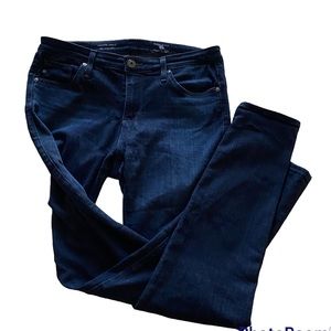 AG Adriano Goldschmied Legging Ankle Super Skinny Ankle Dark Wash Jeans 27R EUC